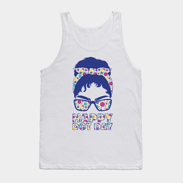 Happy Dot Day International Dot Day Colorful Youth Tank Top by elaissiiliass